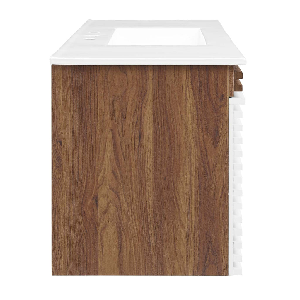 Render 48" Wall-Mount Bathroom Vanity by Modway