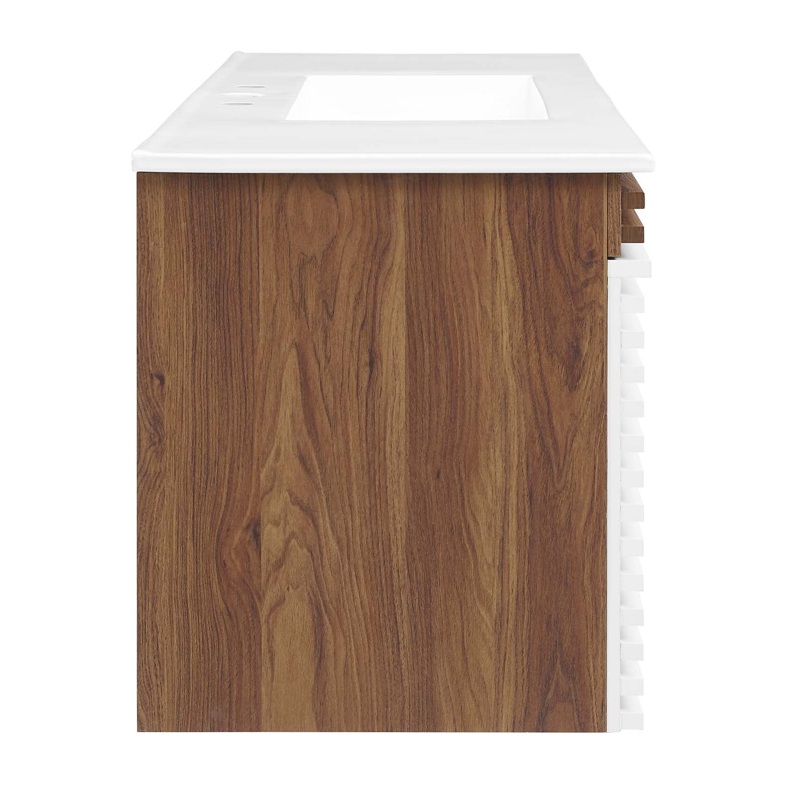Render 48" Wall-Mount Bathroom Vanity by Modway