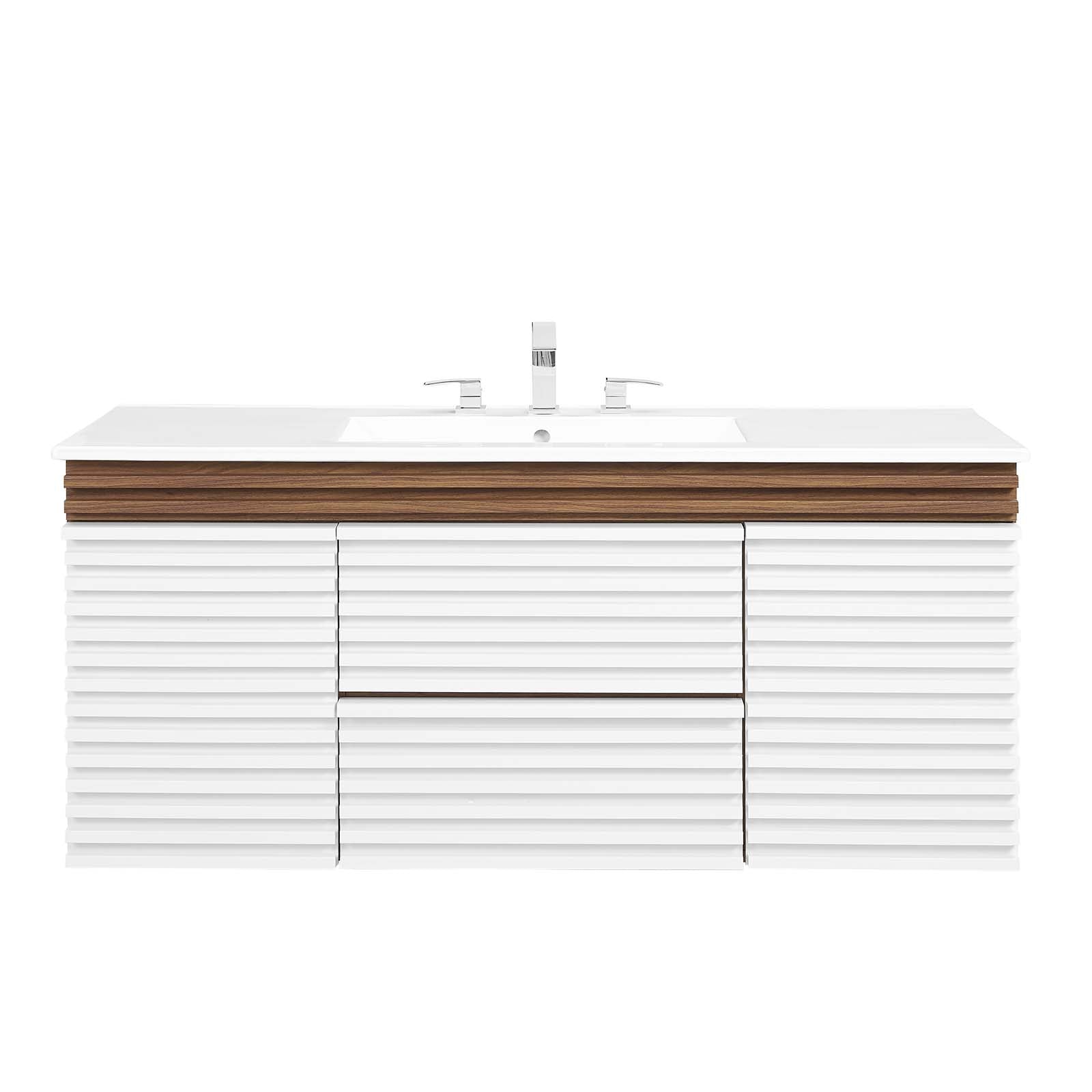 Render 48" Wall-Mount Bathroom Vanity by Modway