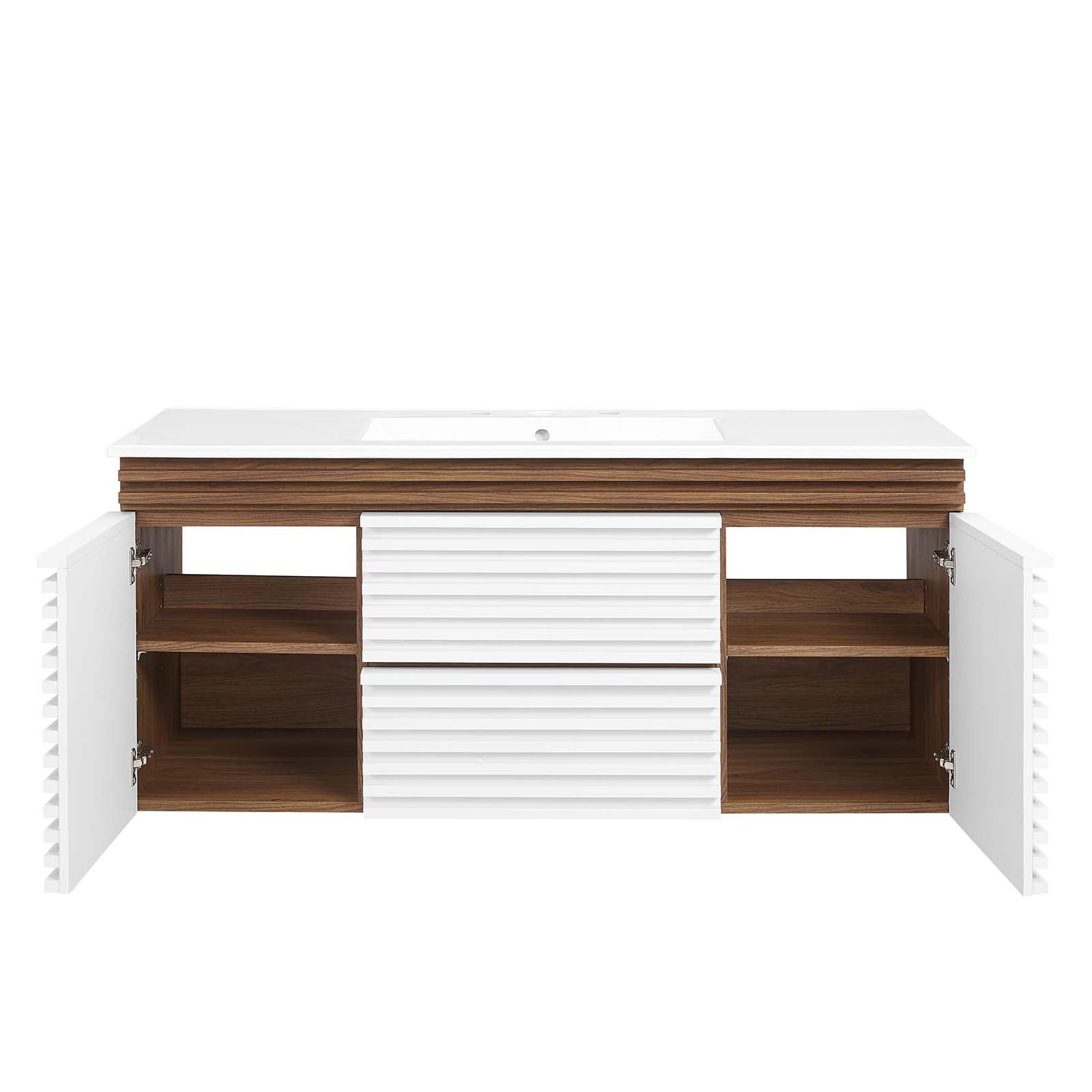 Render 48" Wall-Mount Bathroom Vanity by Modway