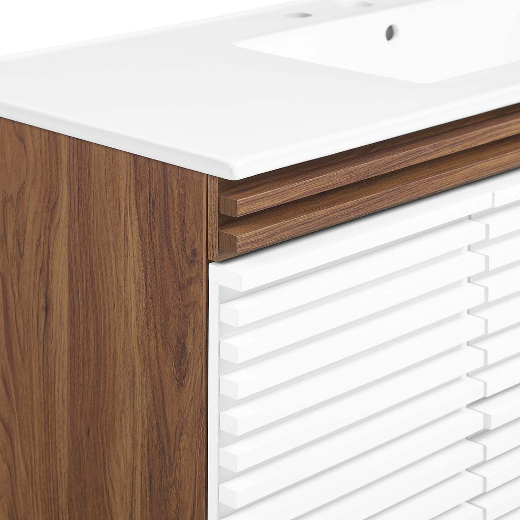 Render 48" Wall-Mount Bathroom Vanity by Modway