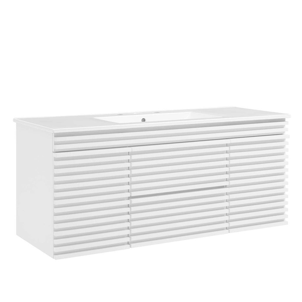 Render 48" Wall-Mount Bathroom Vanity by Modway