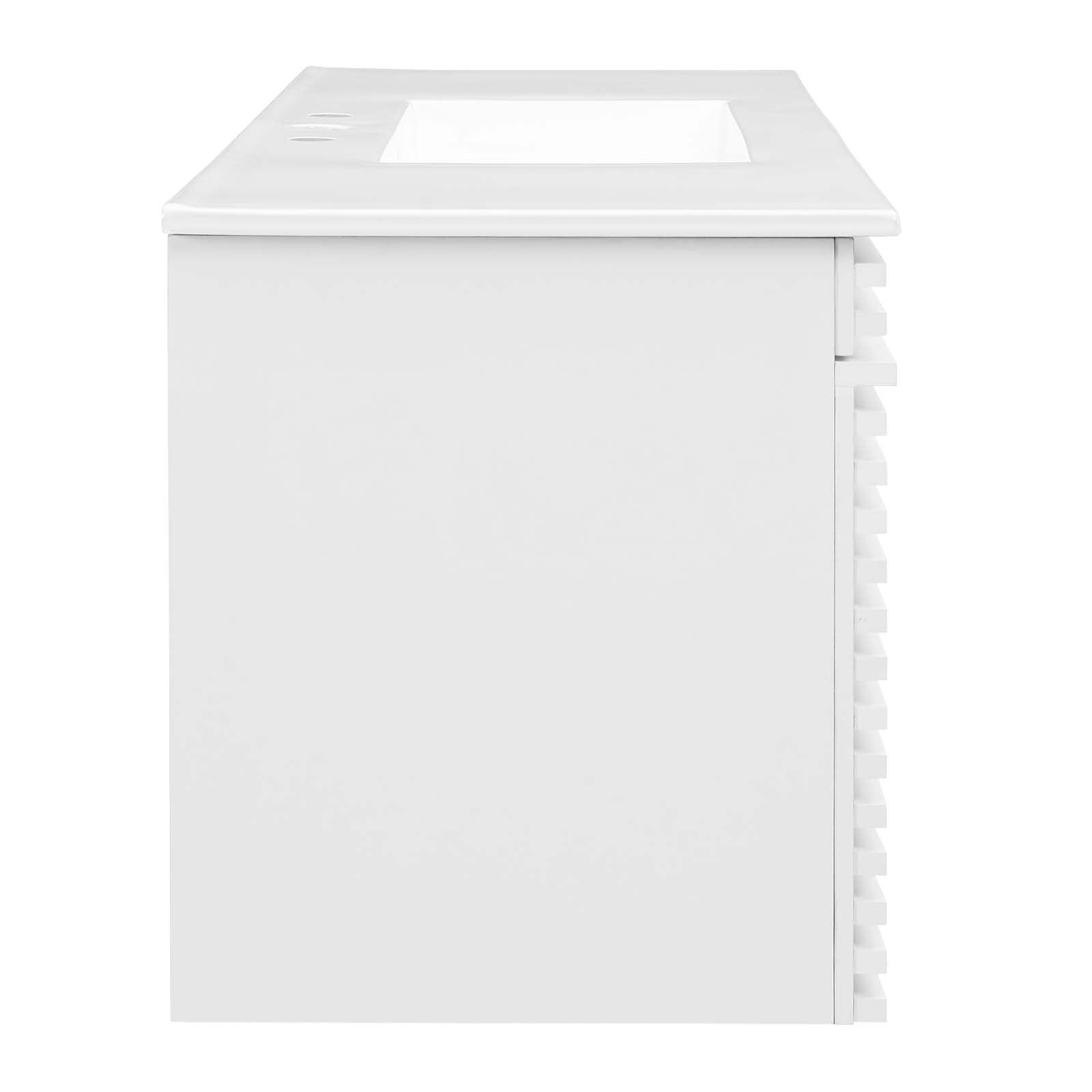 Render 48" Wall-Mount Bathroom Vanity by Modway