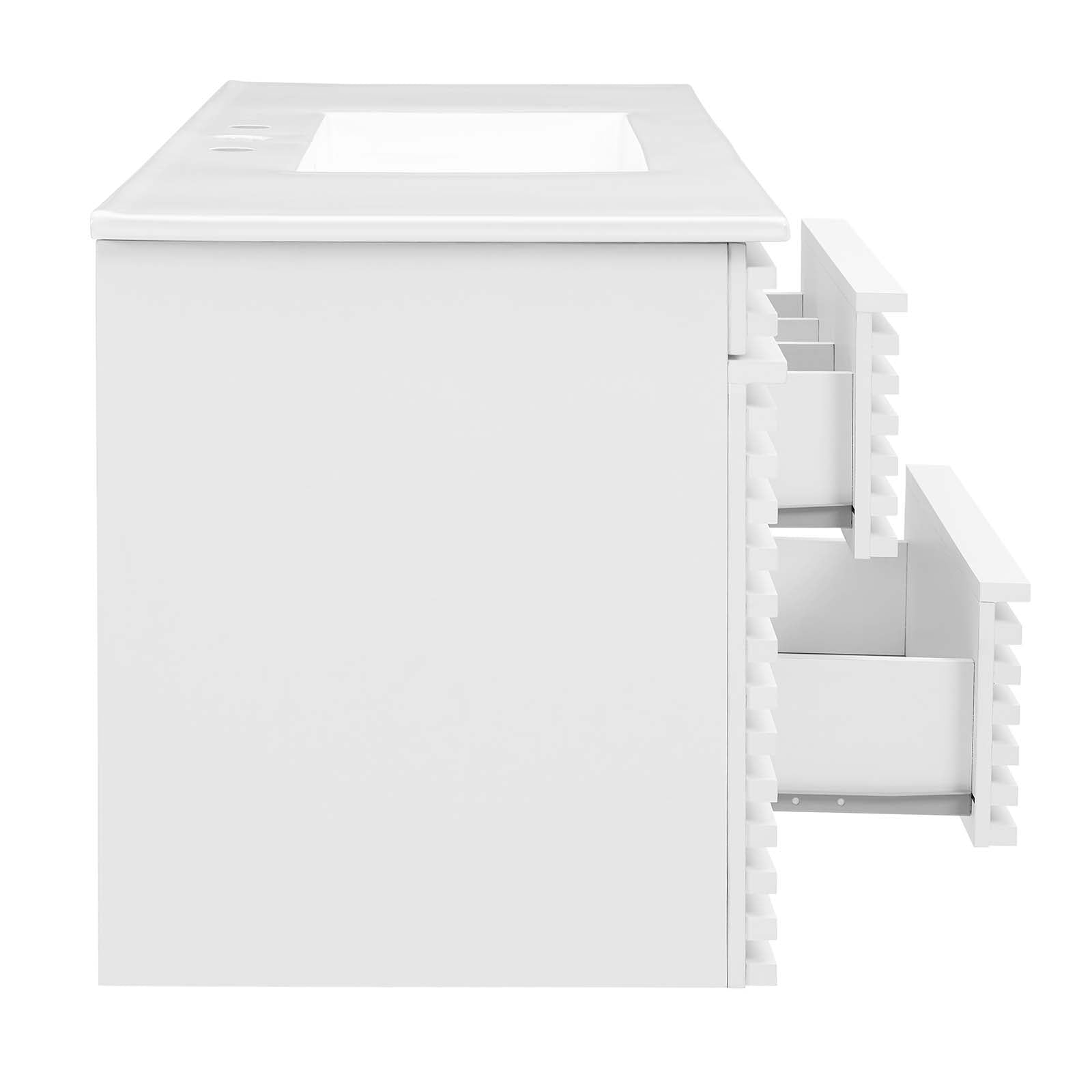 Render 48" Wall-Mount Bathroom Vanity by Modway