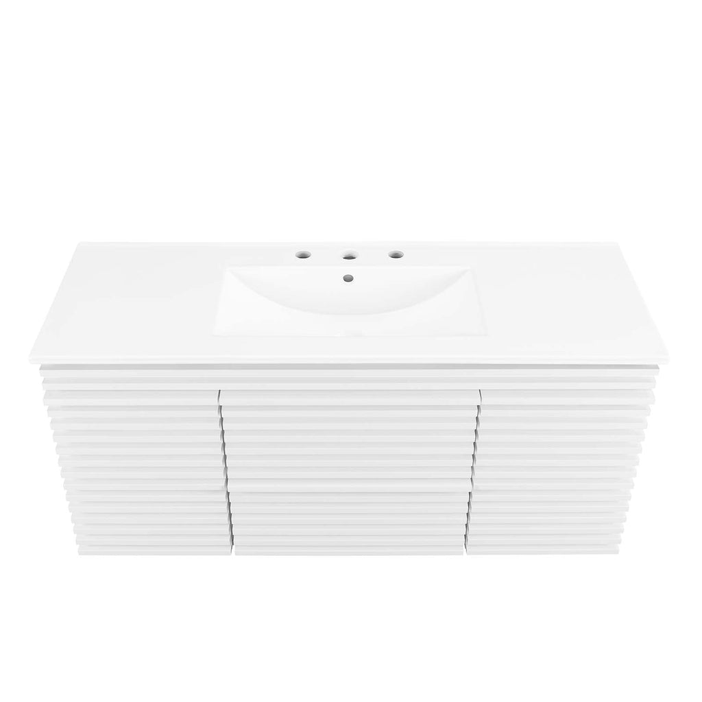 Render 48" Wall-Mount Bathroom Vanity by Modway