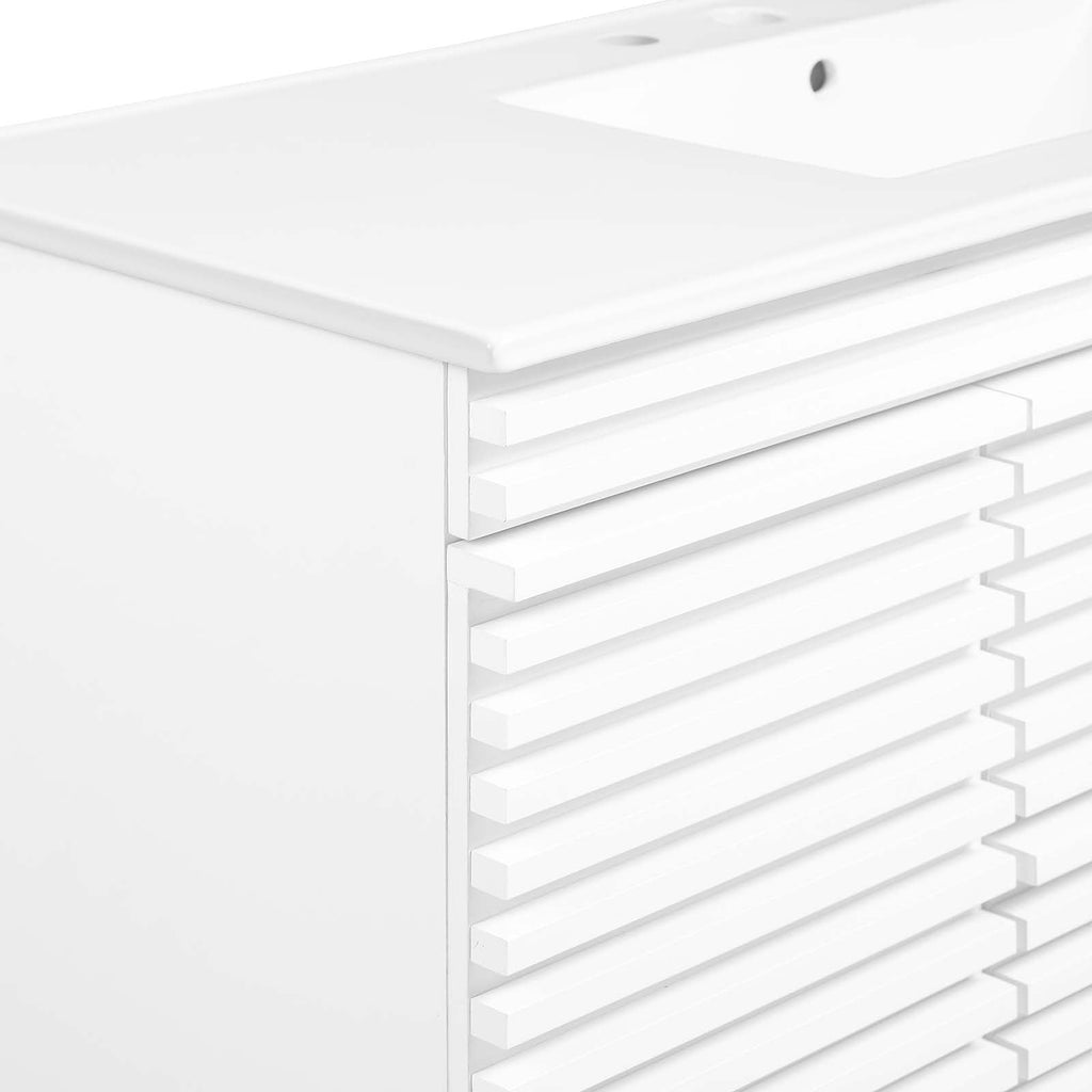 Render 48" Wall-Mount Bathroom Vanity by Modway