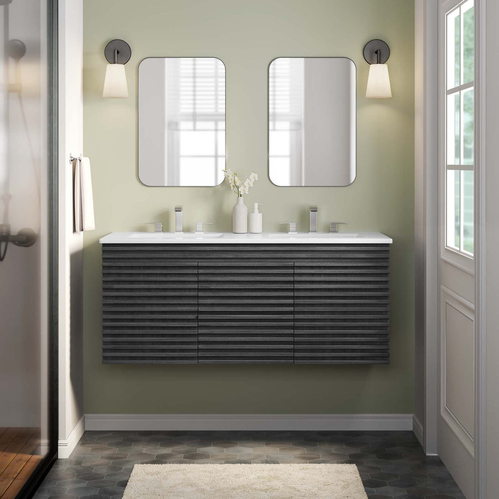 Render 48" Wall-Mount Bathroom Vanity by Modway