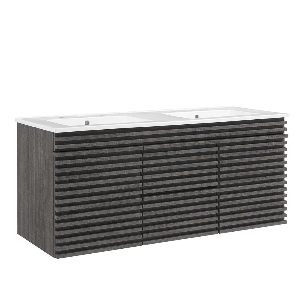 Render 48" Wall-Mount Bathroom Vanity by Modway