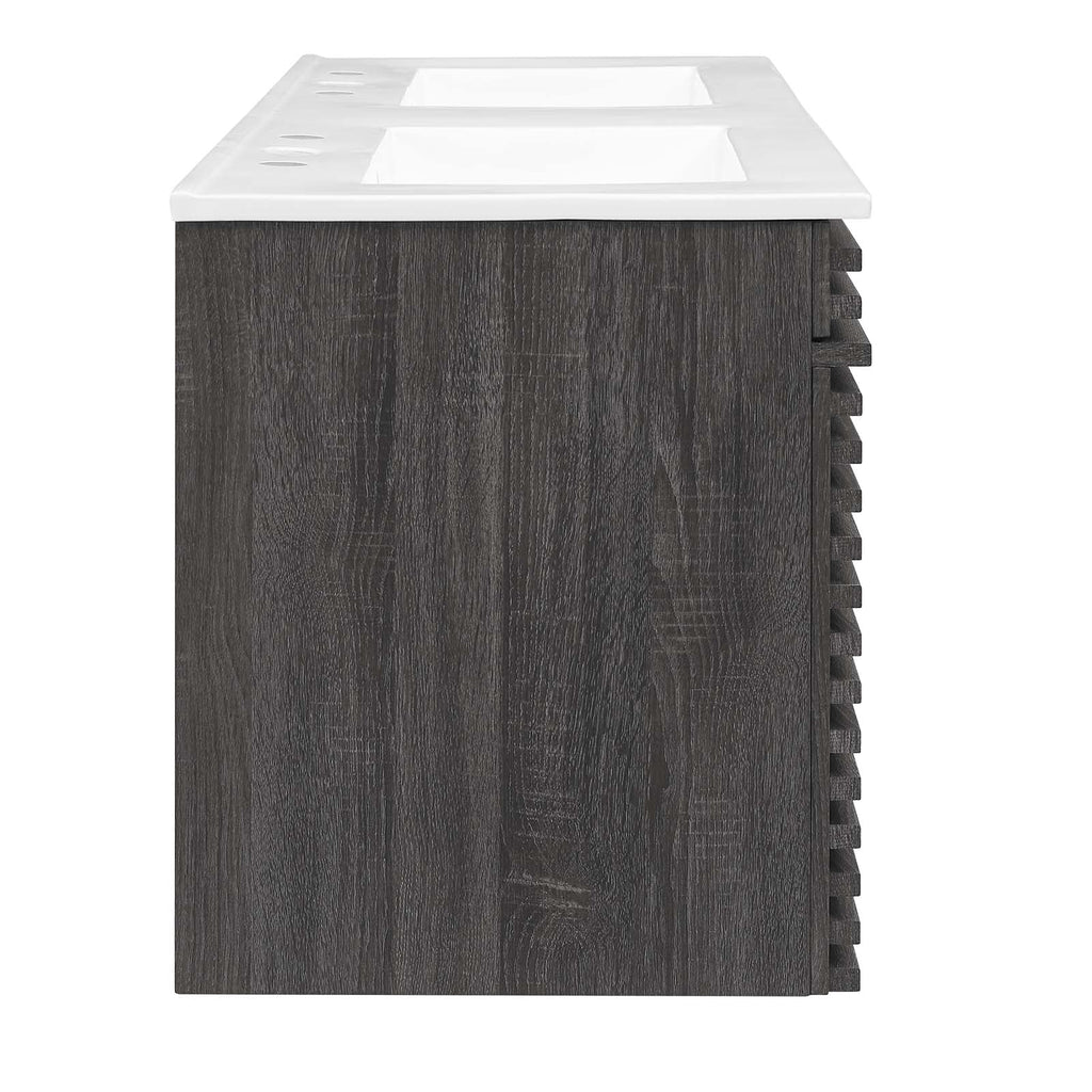 Render 48" Wall-Mount Bathroom Vanity by Modway