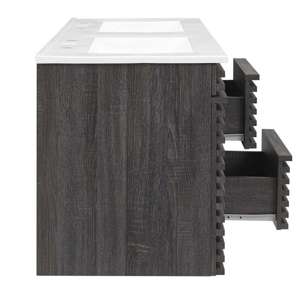 Render 48" Wall-Mount Bathroom Vanity by Modway