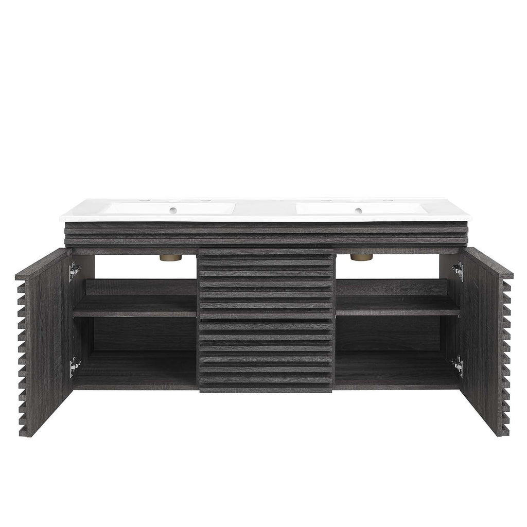 Render 48" Wall-Mount Bathroom Vanity by Modway