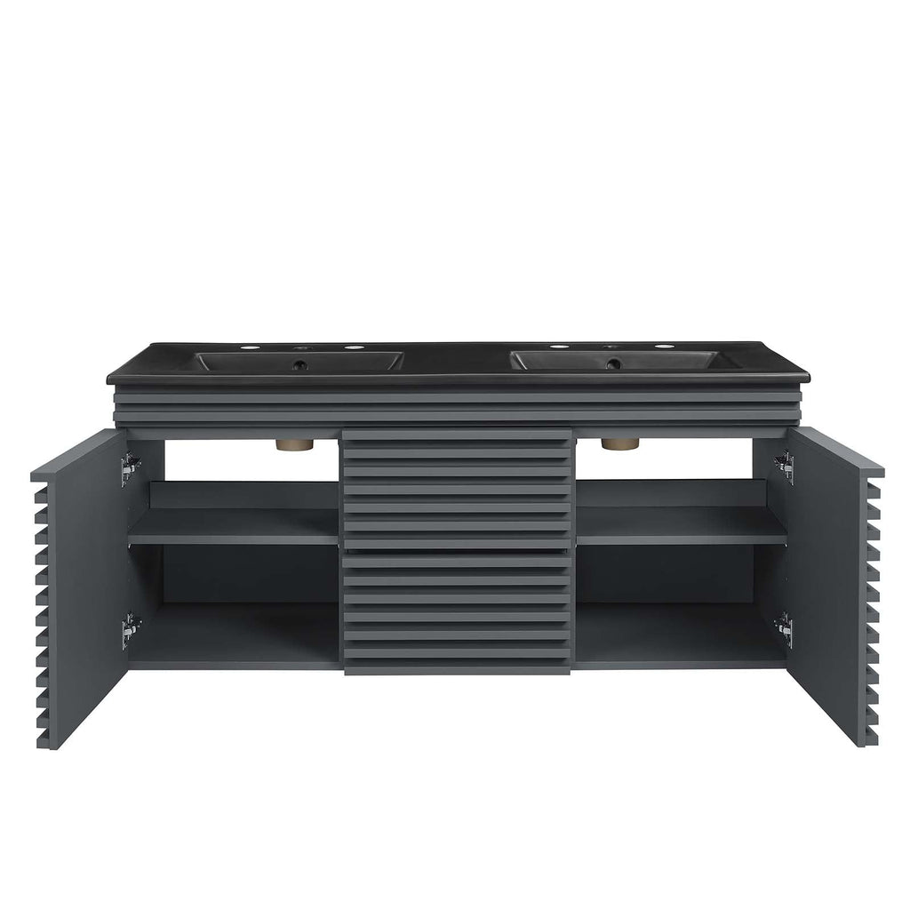 Render 48" Wall-Mount Bathroom Vanity by Modway