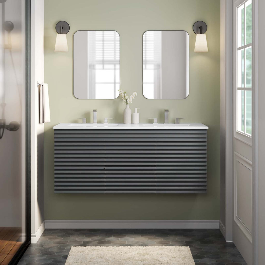 Render 48" Wall-Mount Bathroom Vanity by Modway