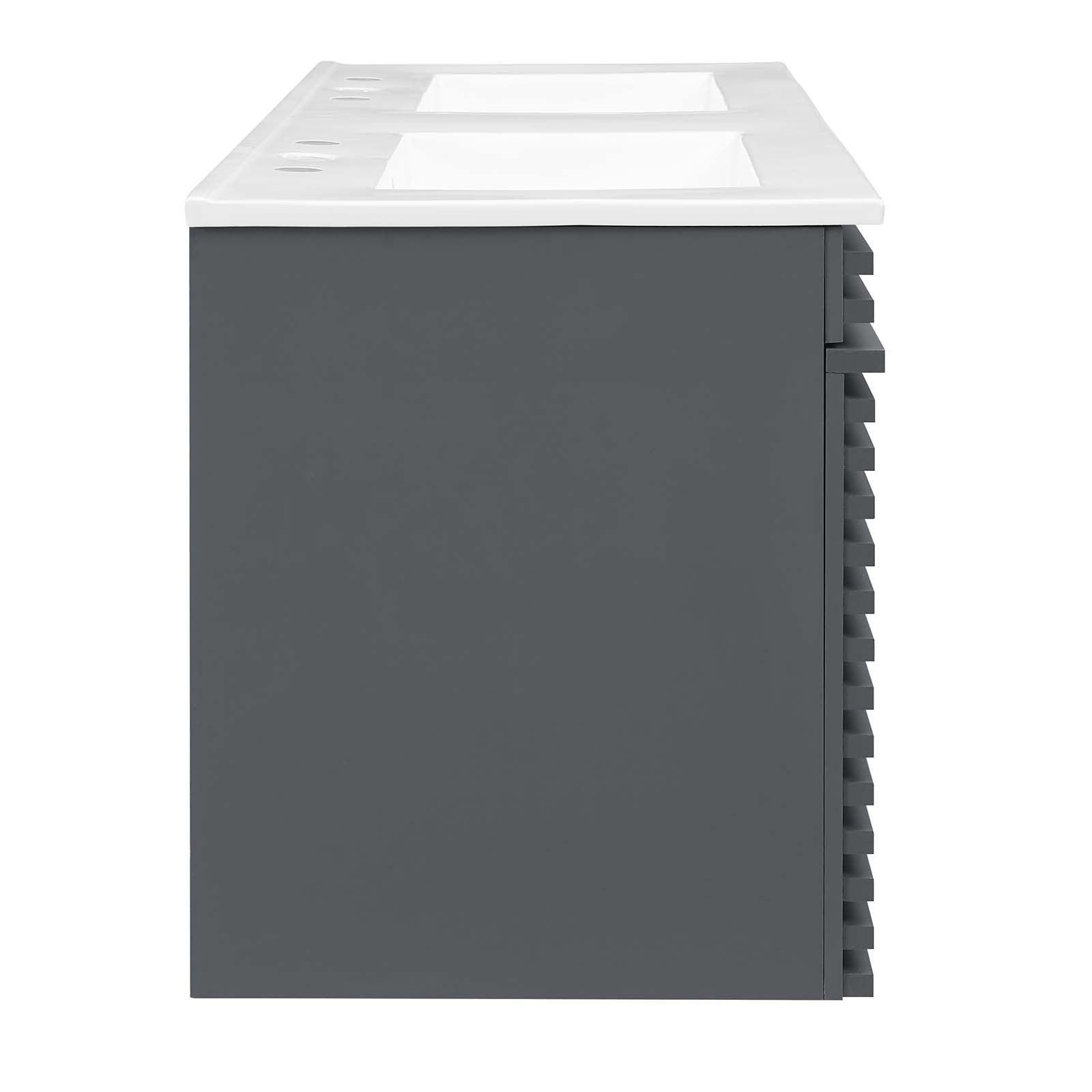Render 48" Wall-Mount Bathroom Vanity by Modway
