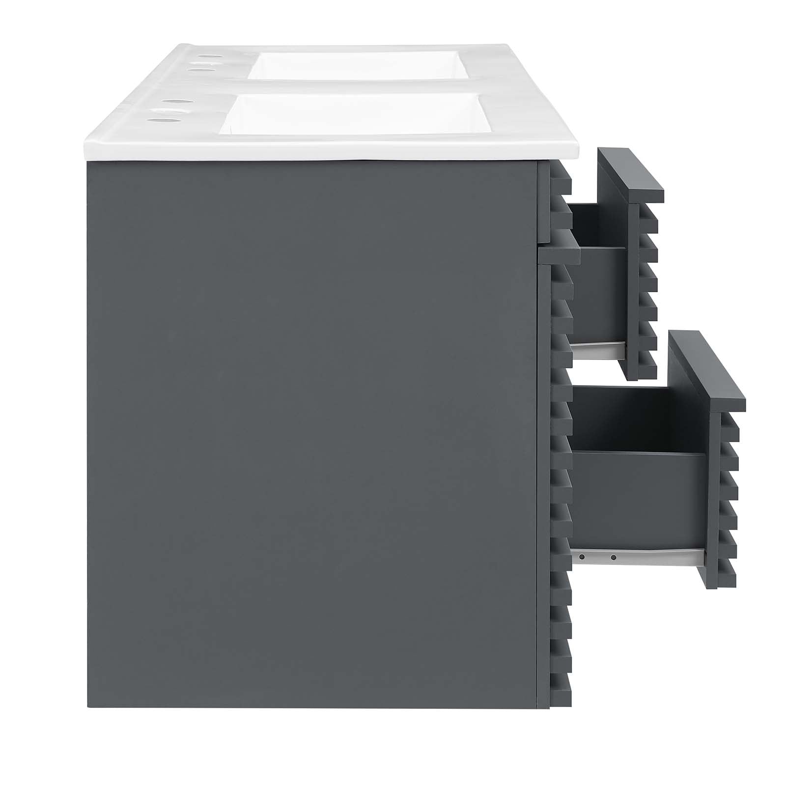 Render 48" Wall-Mount Bathroom Vanity by Modway