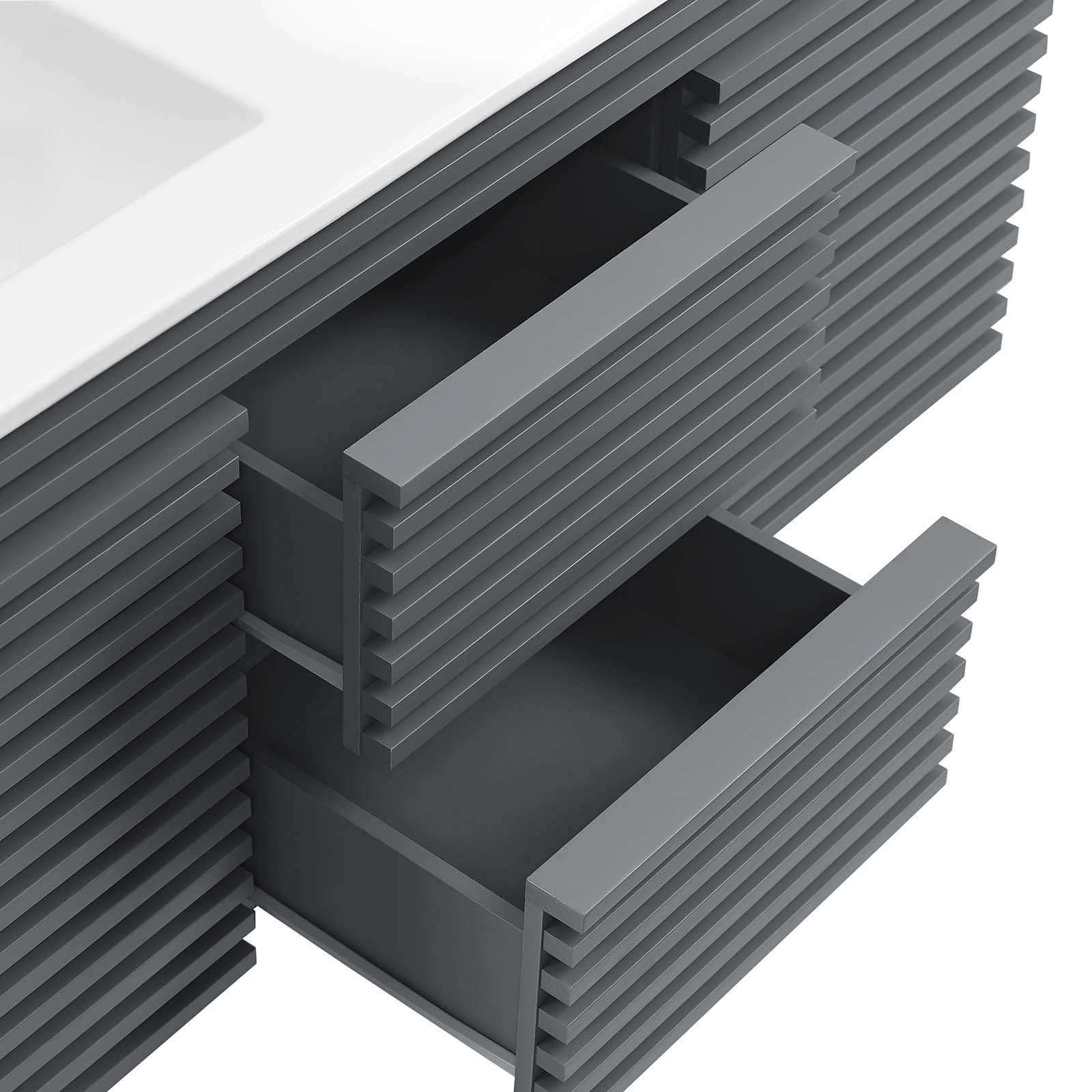 Render 48" Wall-Mount Bathroom Vanity by Modway