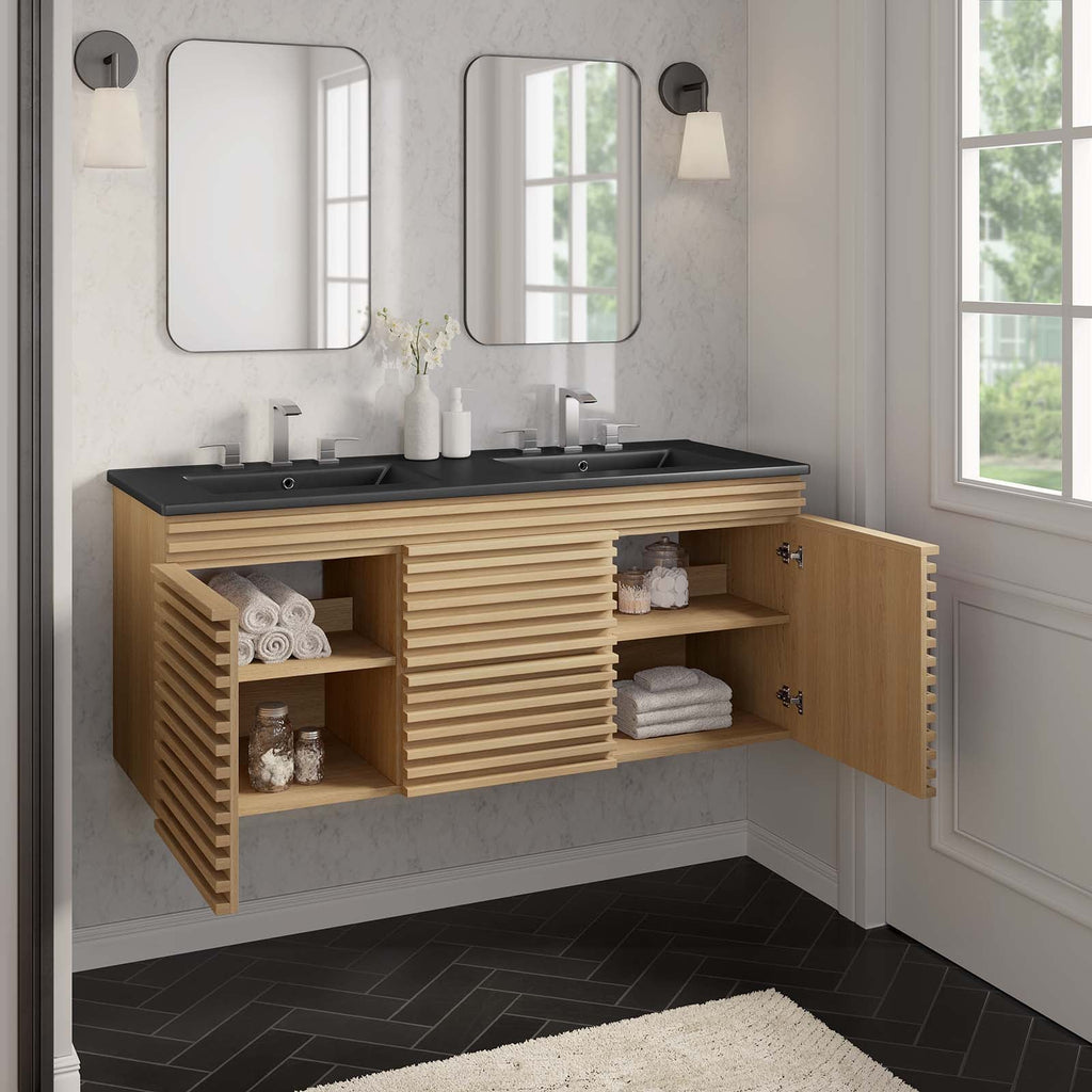 Render 48" Wall-Mount Bathroom Vanity by Modway