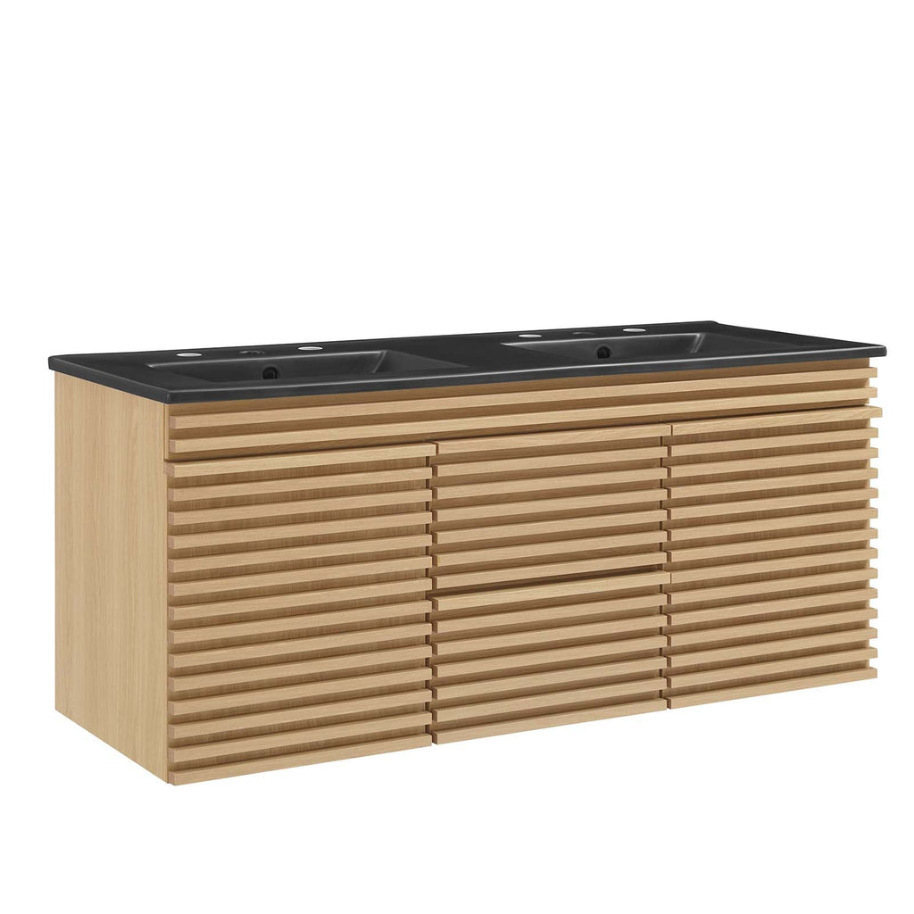 Render 48" Wall-Mount Bathroom Vanity by Modway
