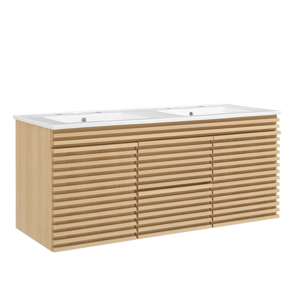 Render 48" Wall-Mount Bathroom Vanity by Modway