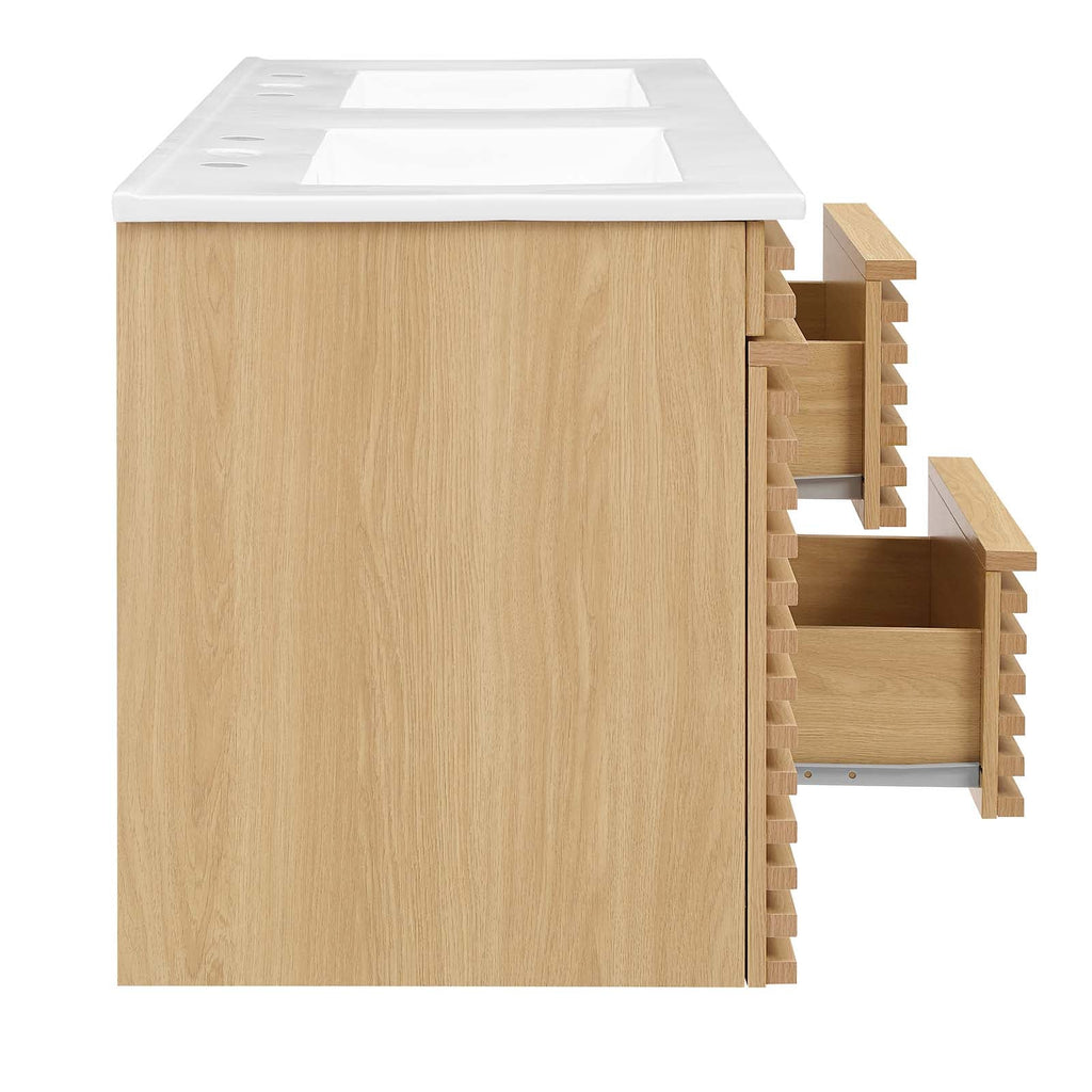 Render 48" Wall-Mount Bathroom Vanity by Modway