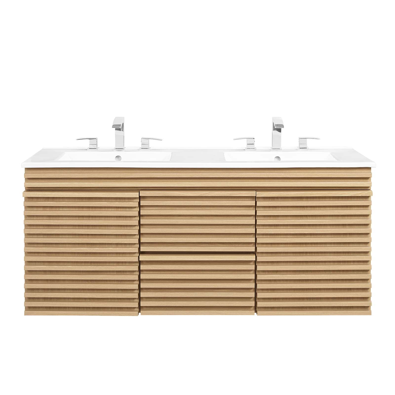 Render 48" Wall-Mount Bathroom Vanity by Modway
