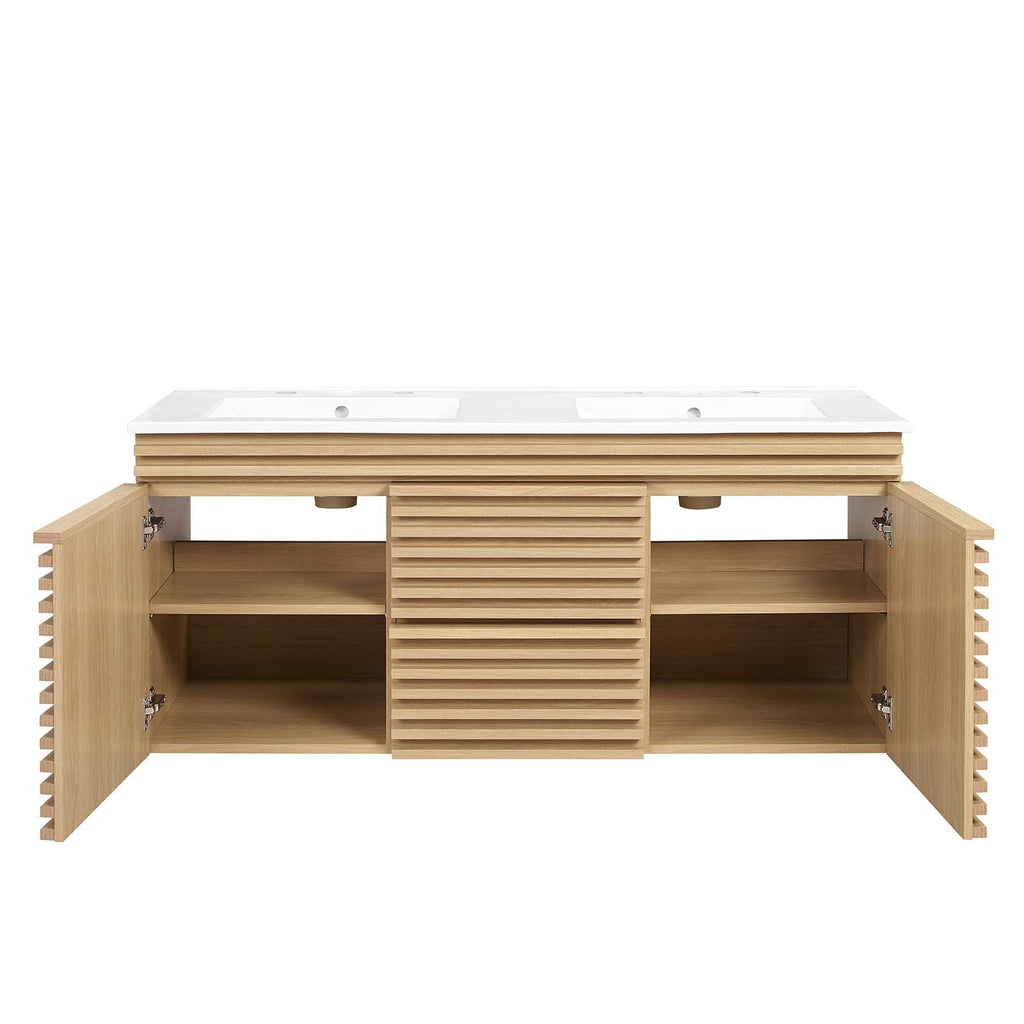 Render 48" Wall-Mount Bathroom Vanity by Modway