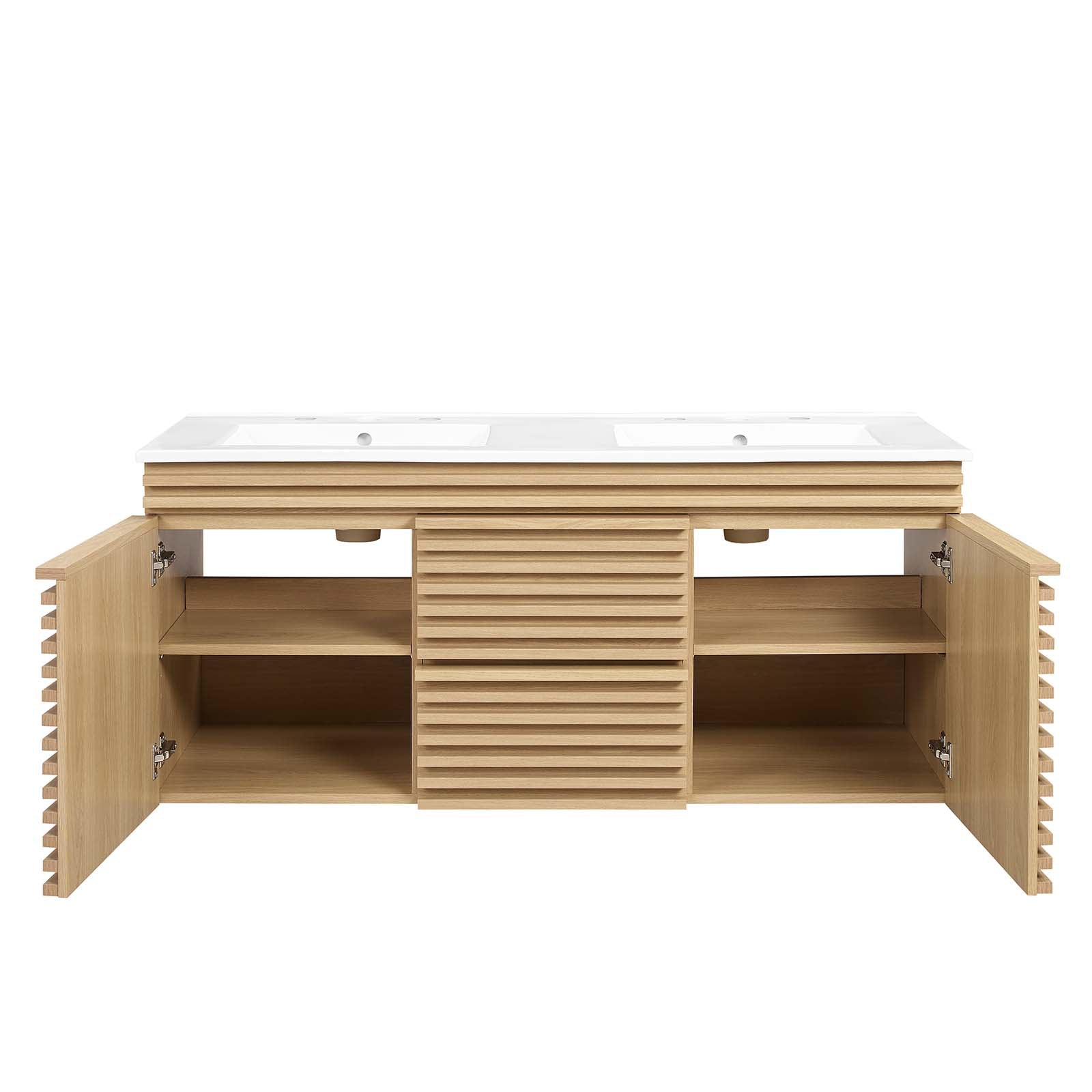 Render 48" Wall-Mount Bathroom Vanity by Modway