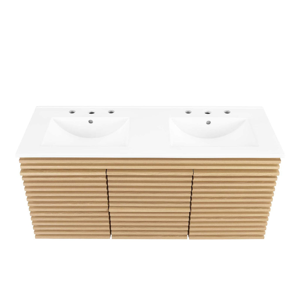 Render 48" Wall-Mount Bathroom Vanity by Modway