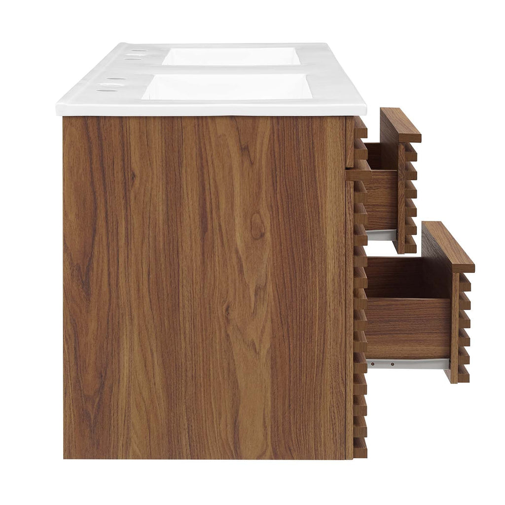 Render 48" Wall-Mount Bathroom Vanity by Modway