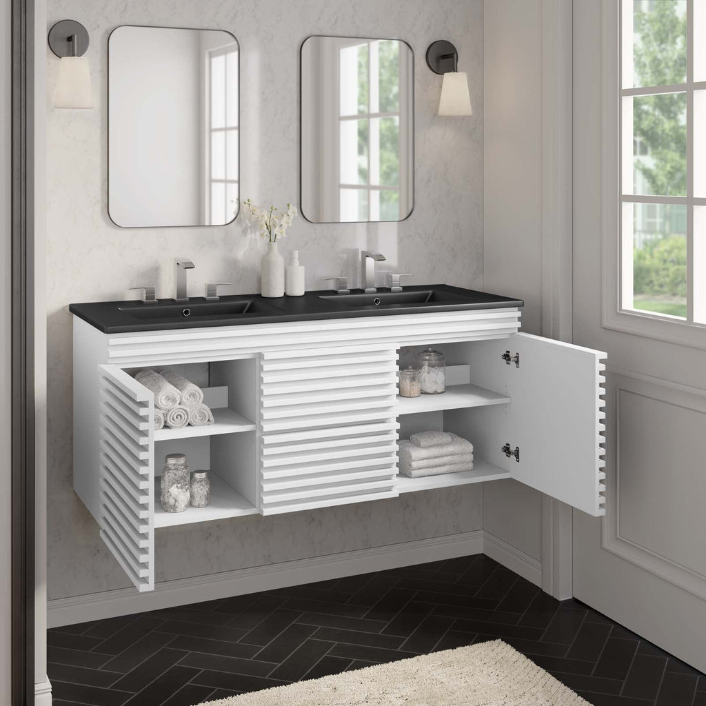 Render 48" Wall-Mount Bathroom Vanity by Modway