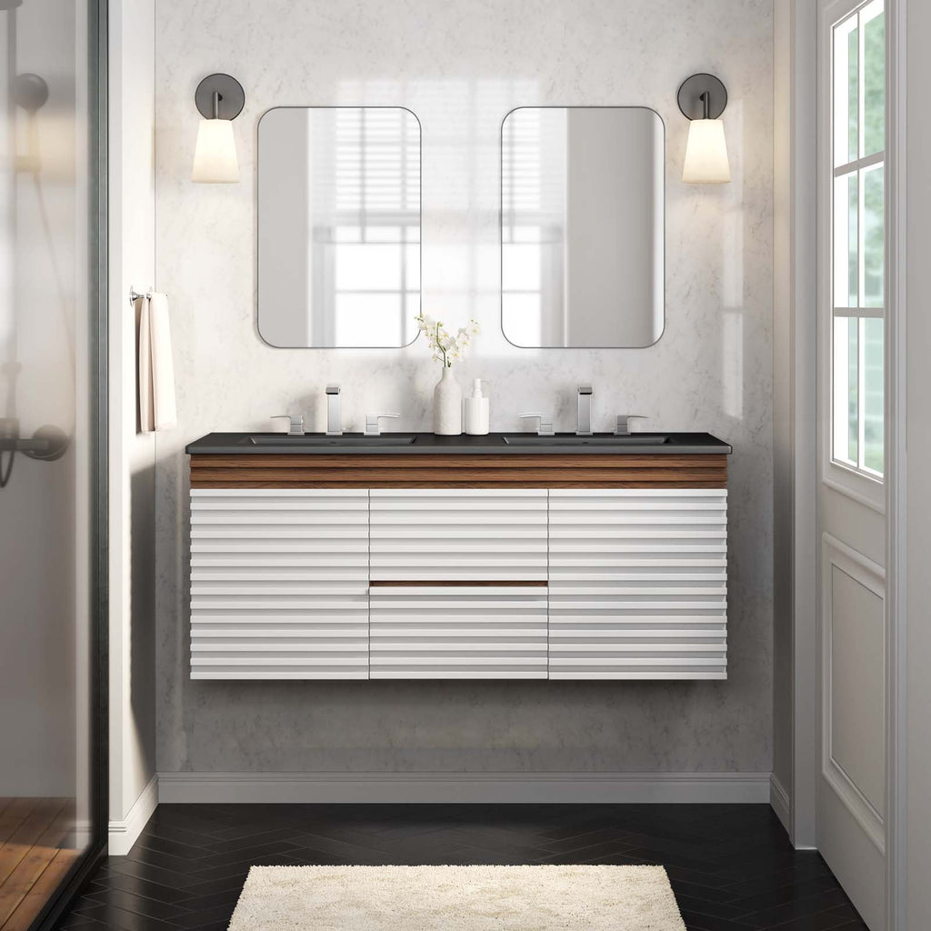 Render 48" Wall-Mount Bathroom Vanity by Modway