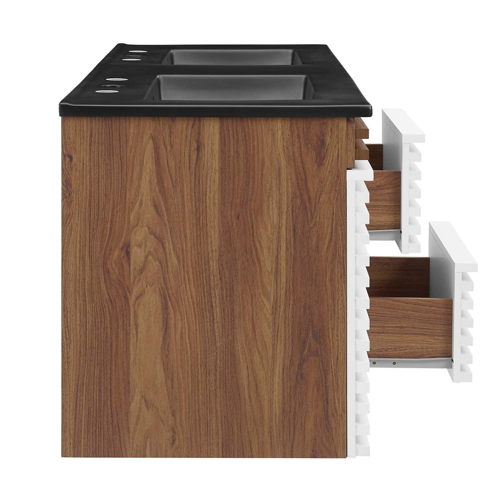 Render 48" Wall-Mount Bathroom Vanity by Modway