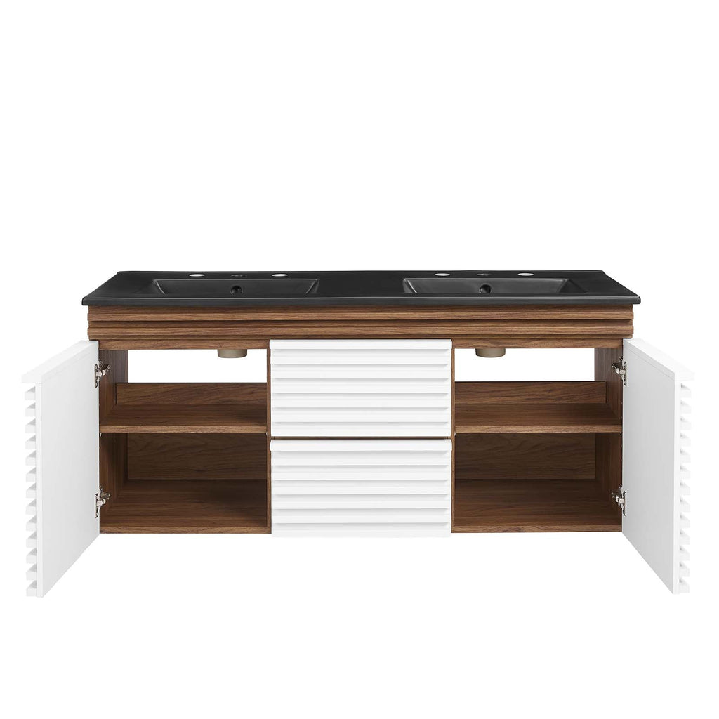 Render 48" Wall-Mount Bathroom Vanity by Modway