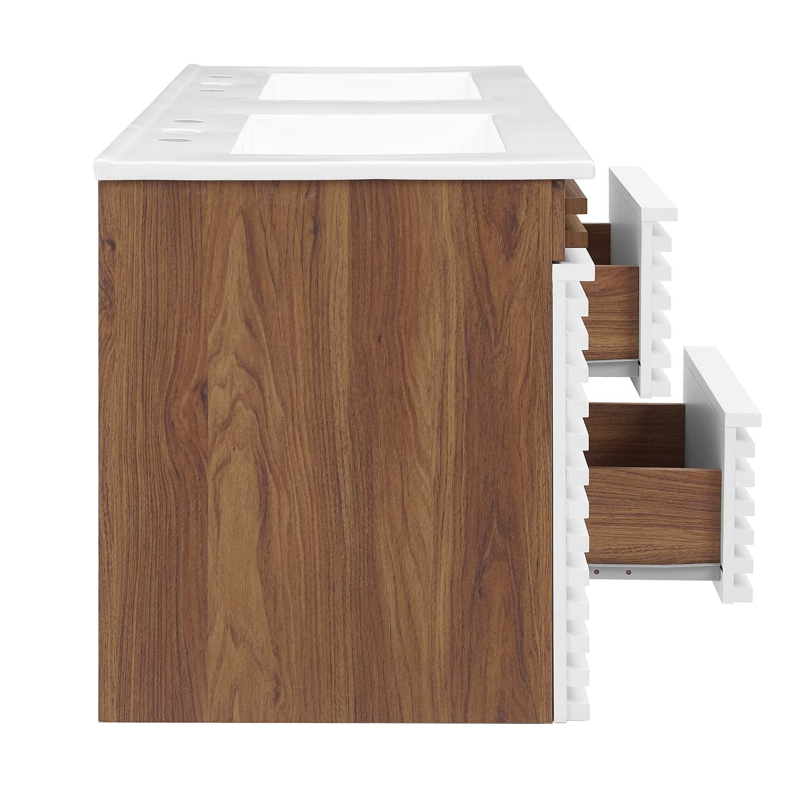 Render 48" Wall-Mount Bathroom Vanity by Modway