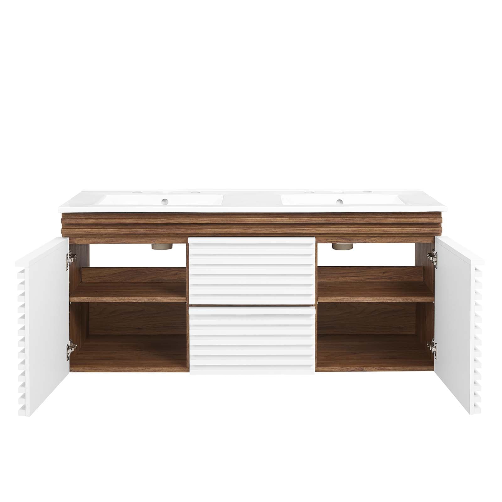 Render 48" Wall-Mount Bathroom Vanity by Modway