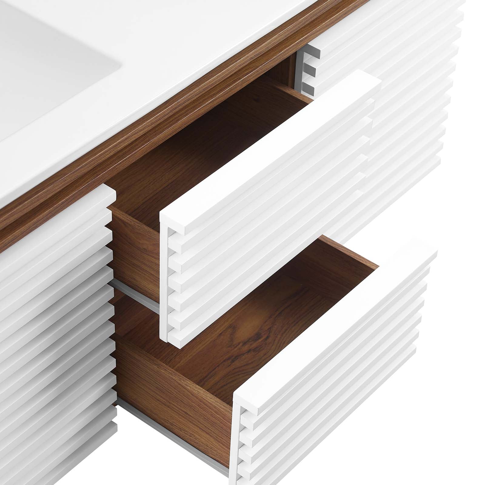 Render 48" Wall-Mount Bathroom Vanity by Modway