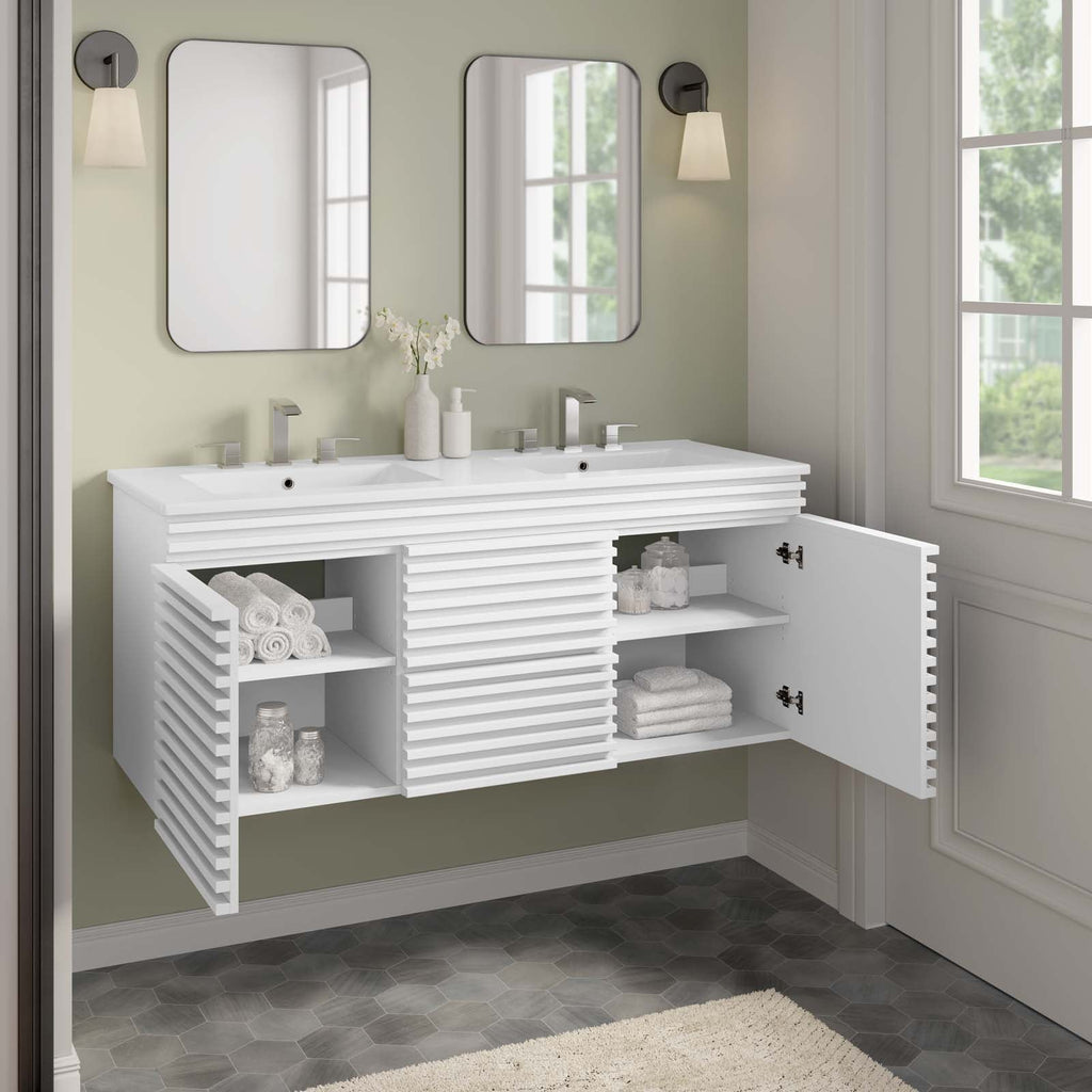 Render 48" Wall-Mount Bathroom Vanity by Modway