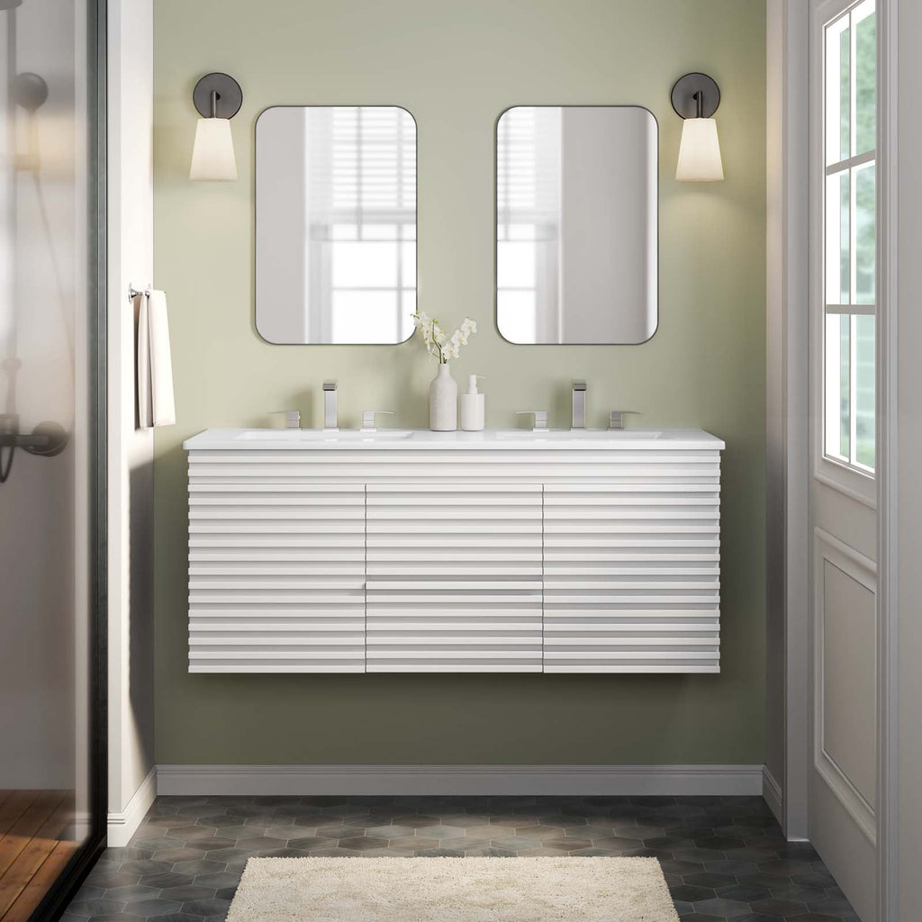 Render 48" Wall-Mount Bathroom Vanity by Modway