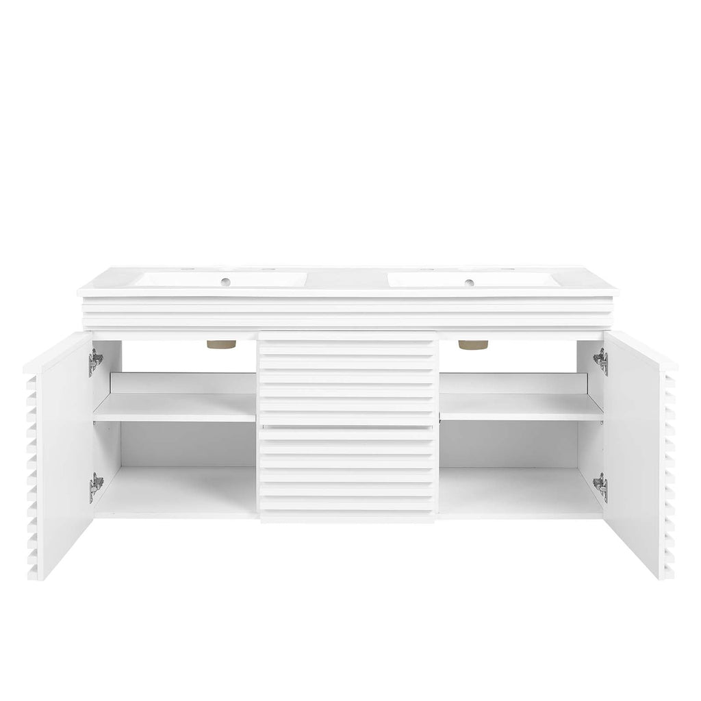 Render 48" Wall-Mount Bathroom Vanity by Modway