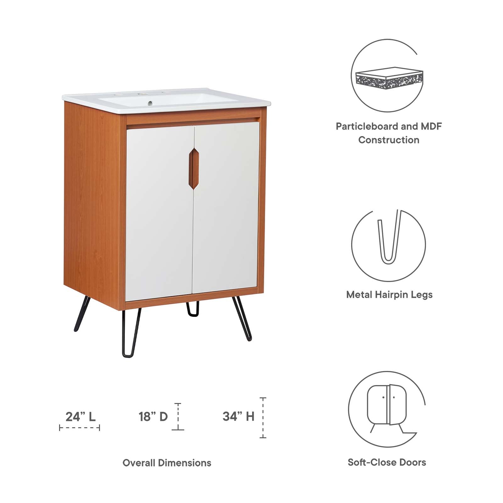 Energize 24" Bathroom Vanity by Modway
