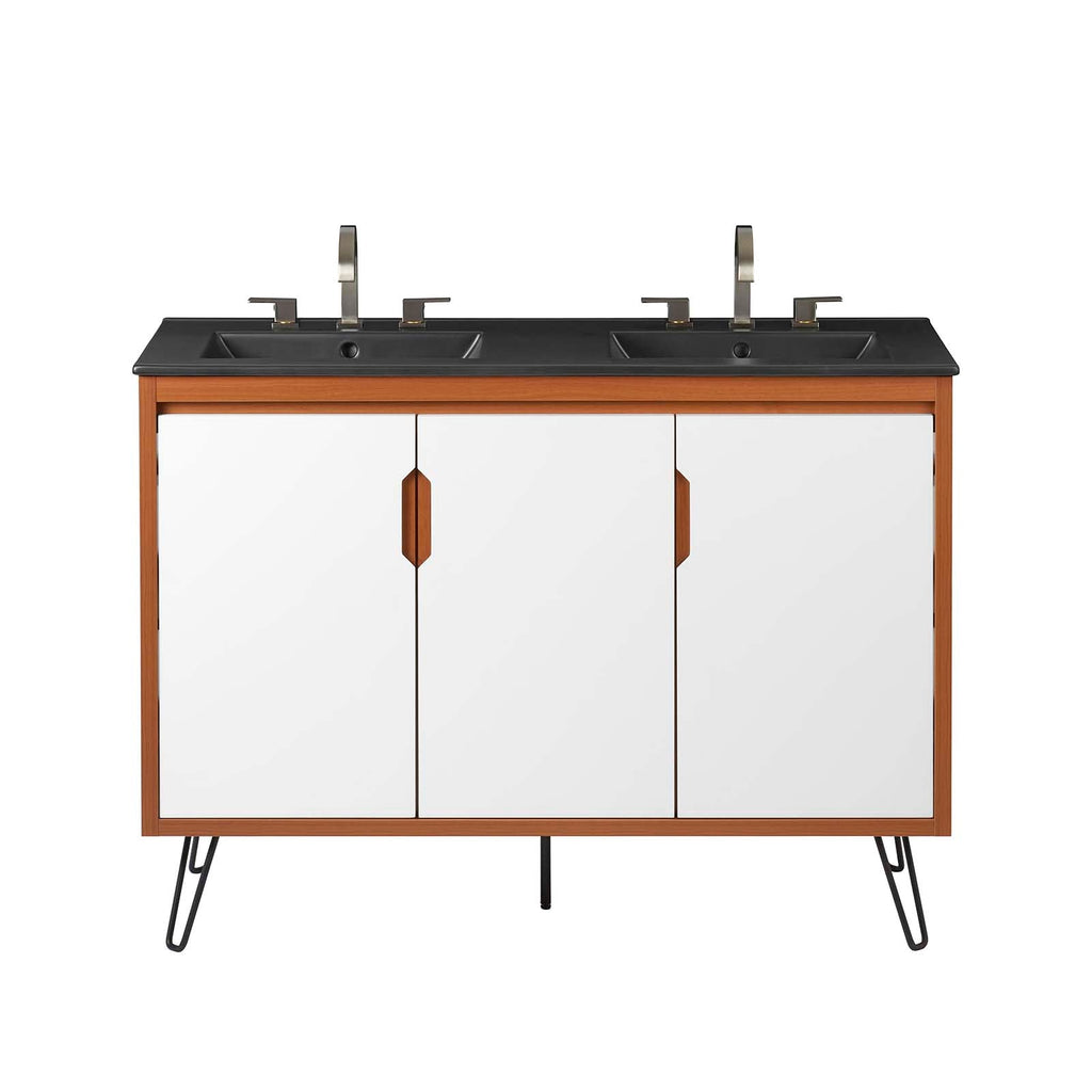 Energize 48" Double Sink Bathroom Vanity by Modway