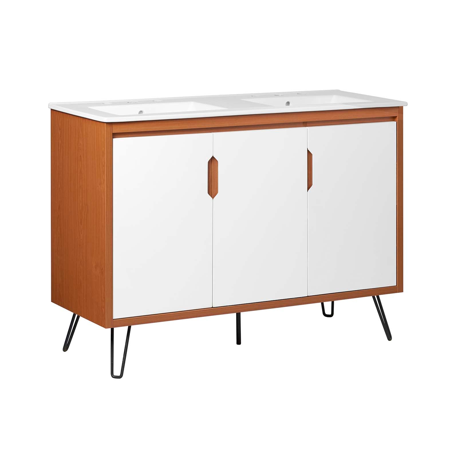 Energize 48" Double Sink Bathroom Vanity by Modway
