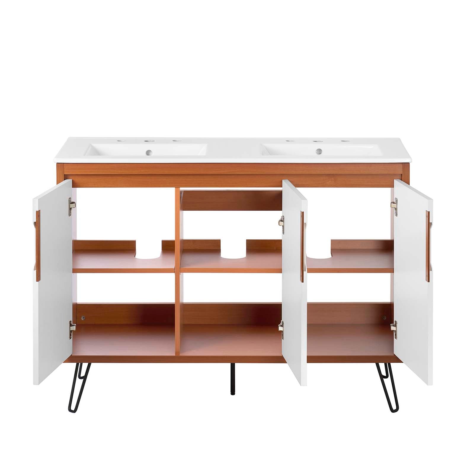 Energize 48" Double Sink Bathroom Vanity by Modway