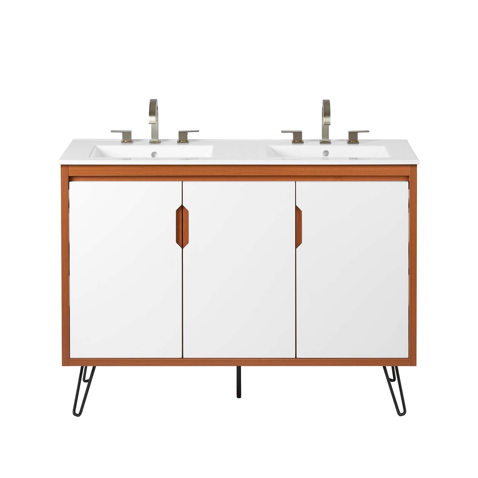 Energize 48" Double Sink Bathroom Vanity by Modway