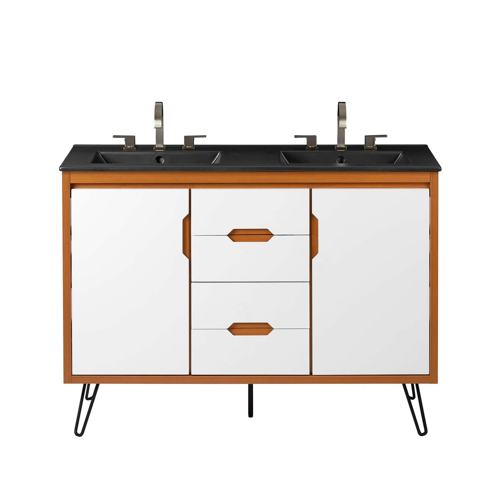 Energize 48" Double Sink Bathroom Vanity by Modway