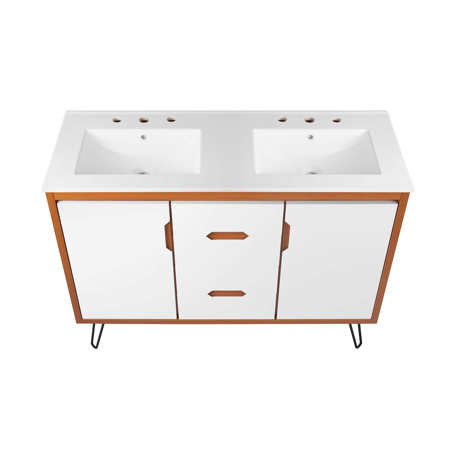 Energize 48" Double Sink Bathroom Vanity by Modway