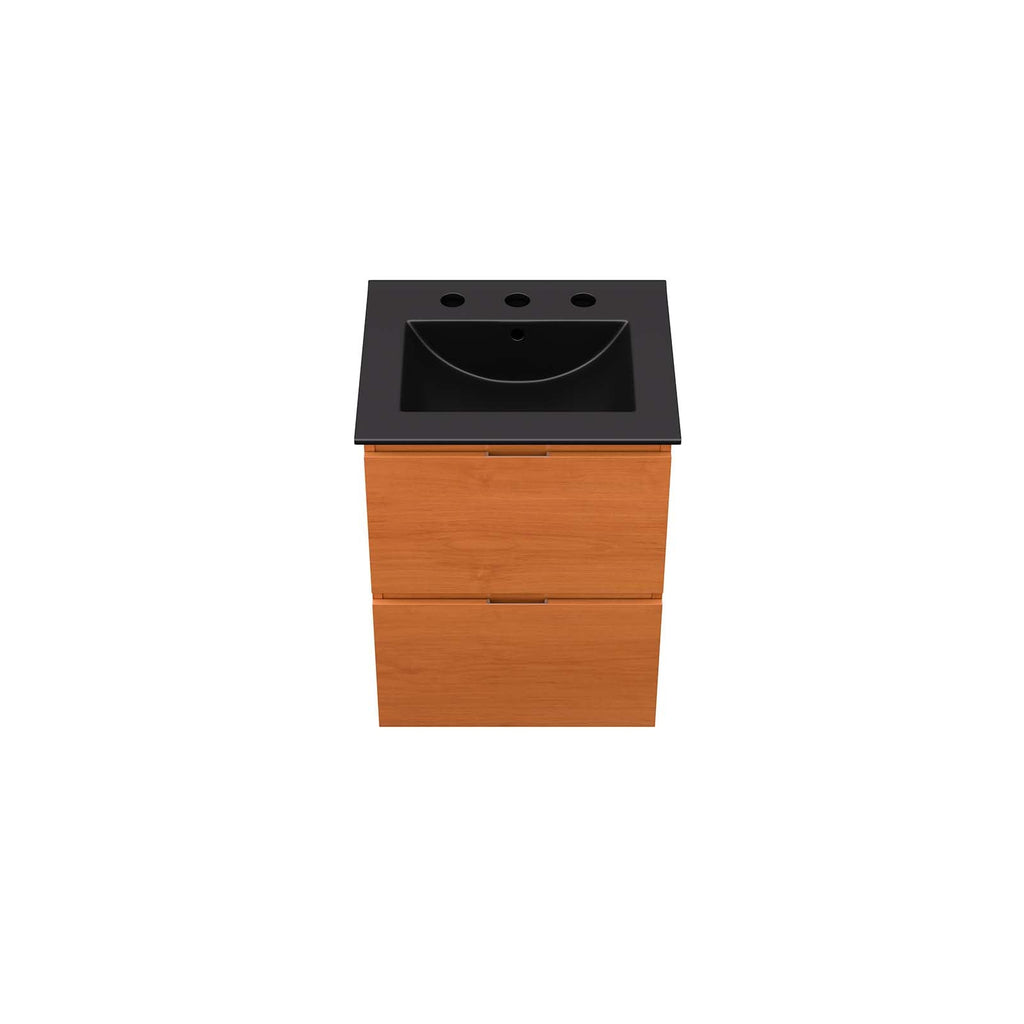 Scenic 18" Wall-Mount Bathroom Vanity by Modway