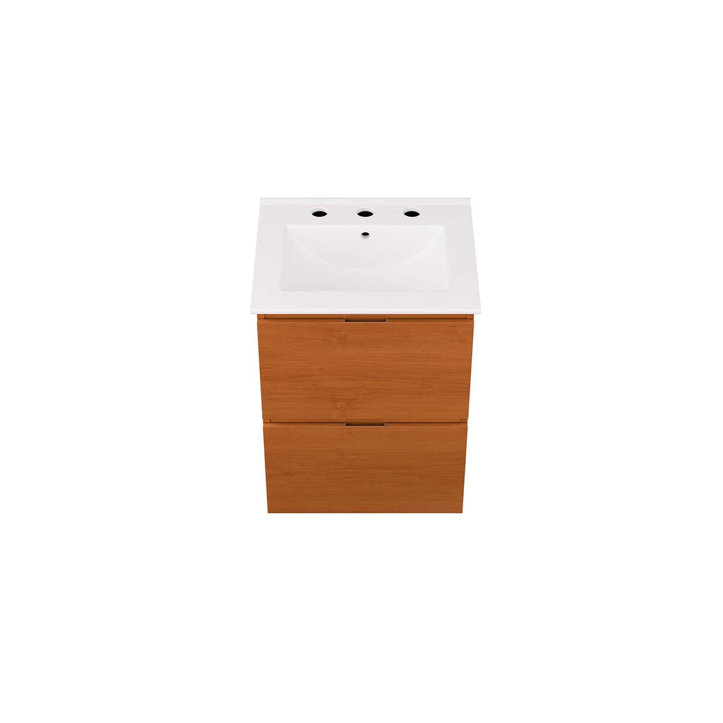 Scenic 18" Wall-Mount Bathroom Vanity by Modway