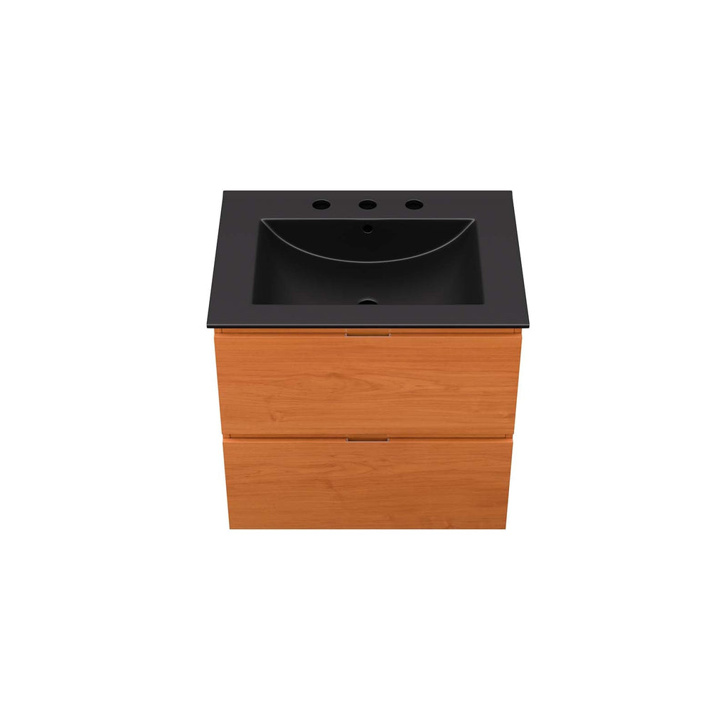 Scenic 24" Wall-Mount Bathroom Vanity by Modway