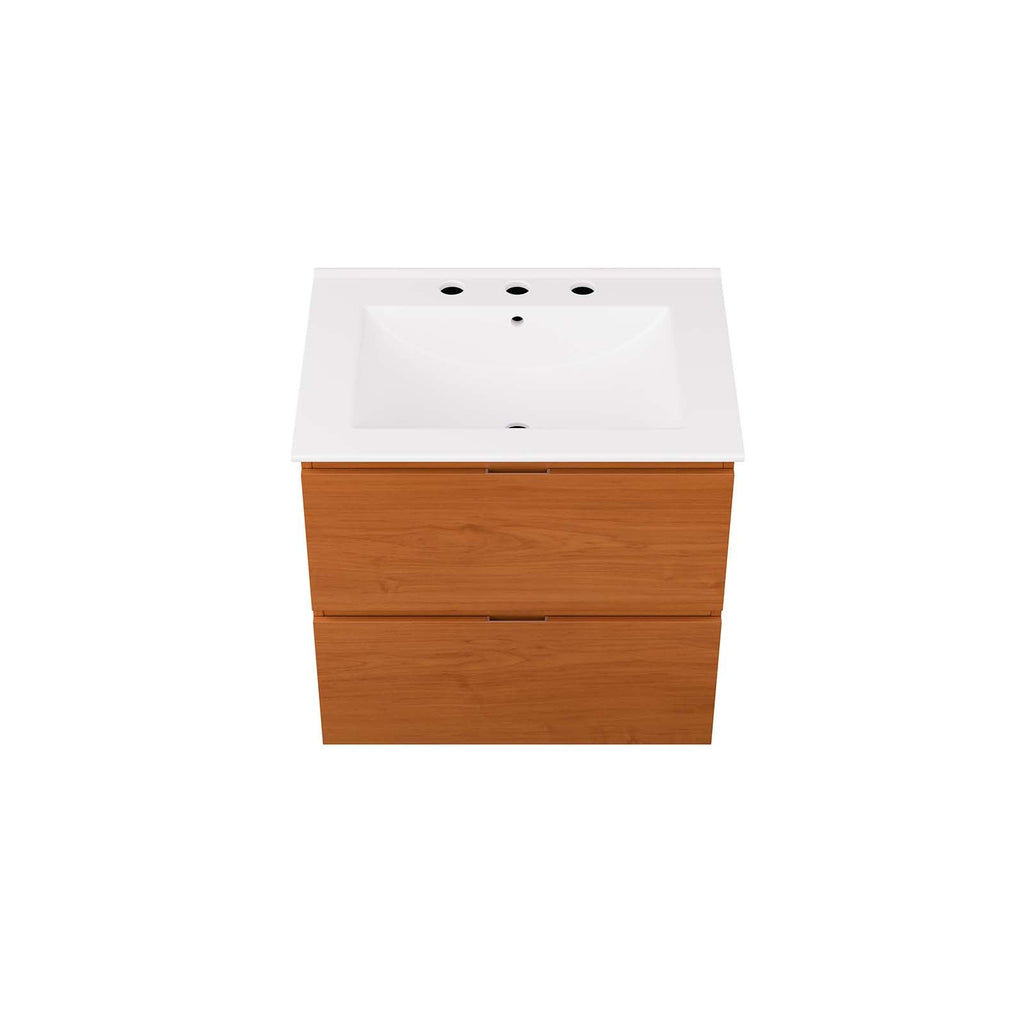 Scenic 24" Wall-Mount Bathroom Vanity by Modway